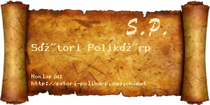 Sátori Polikárp névjegykártya